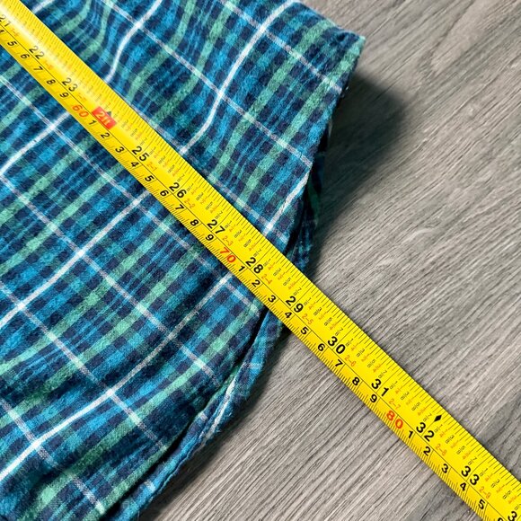 L.L. Bean Men's Flannel Shirt - Blue Plaid - Picture 5 of 5